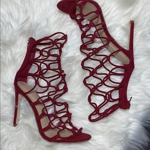 aldo caged heels
